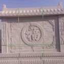 德州 芝麻白花岗岩屏风，照壁，影壁