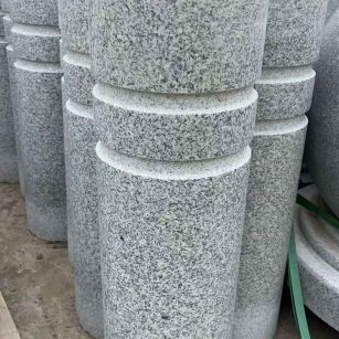 德州 芝麻白花岗岩挡车柱、隔离柱多少钱