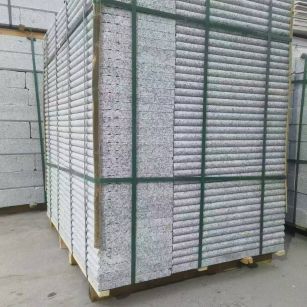 德州 芙蓉白3公分厚磨圆边、拉槽，楼梯踏步