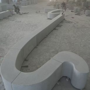 德州 花岗岩整石坐凳拼装