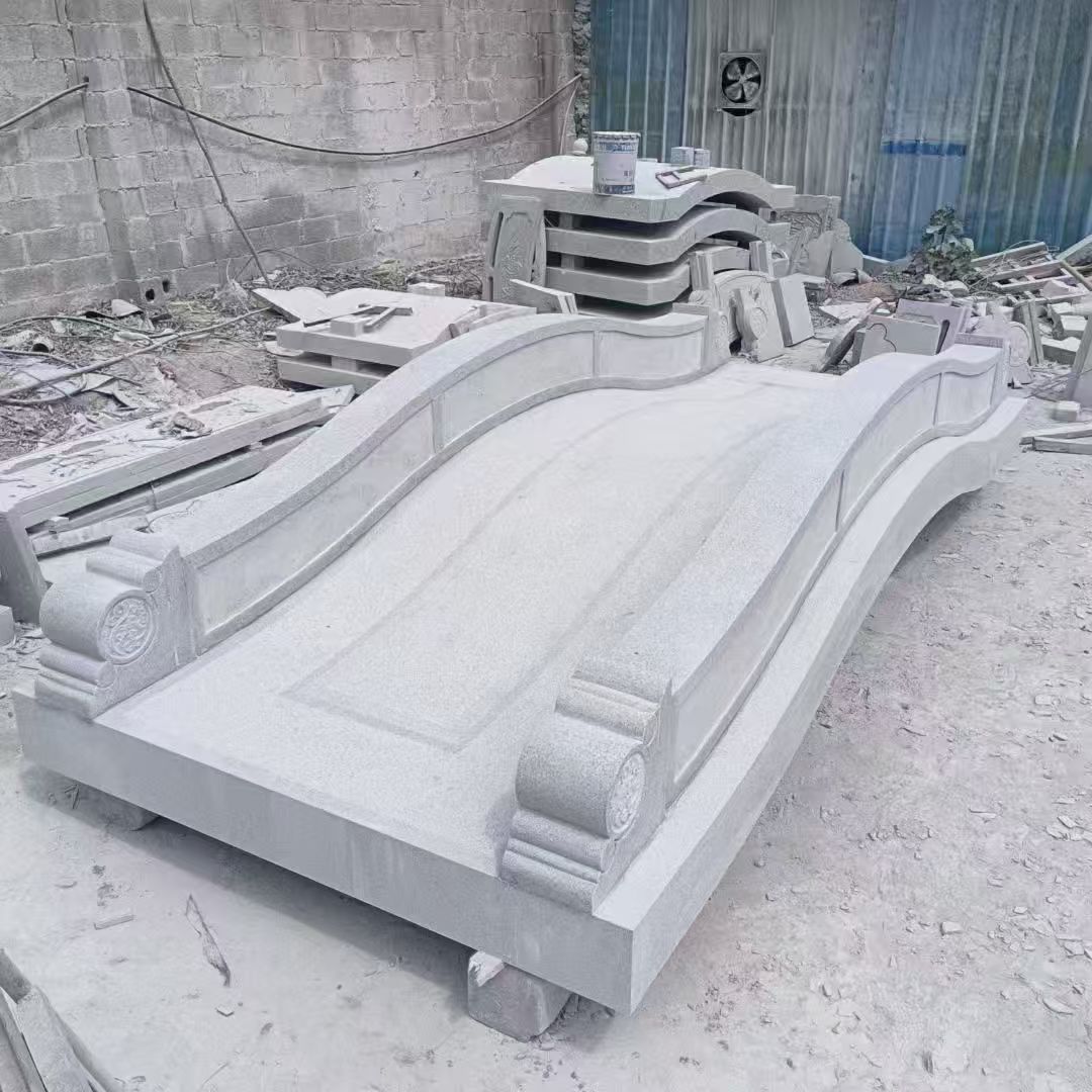 德州 芝麻灰花岗岩园林景观 小石桥