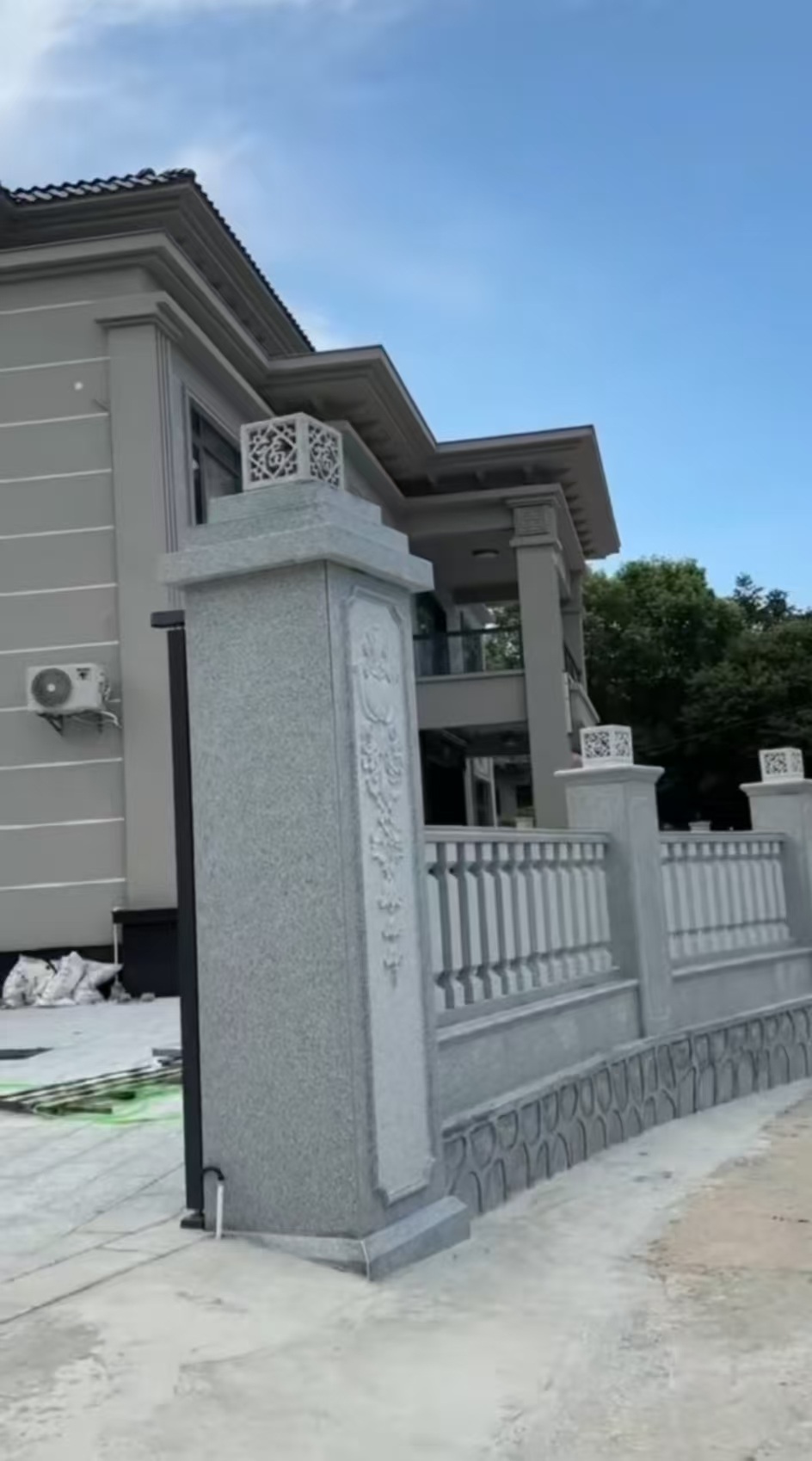 德州 芝麻白别墅围墙栏杆，私人订制