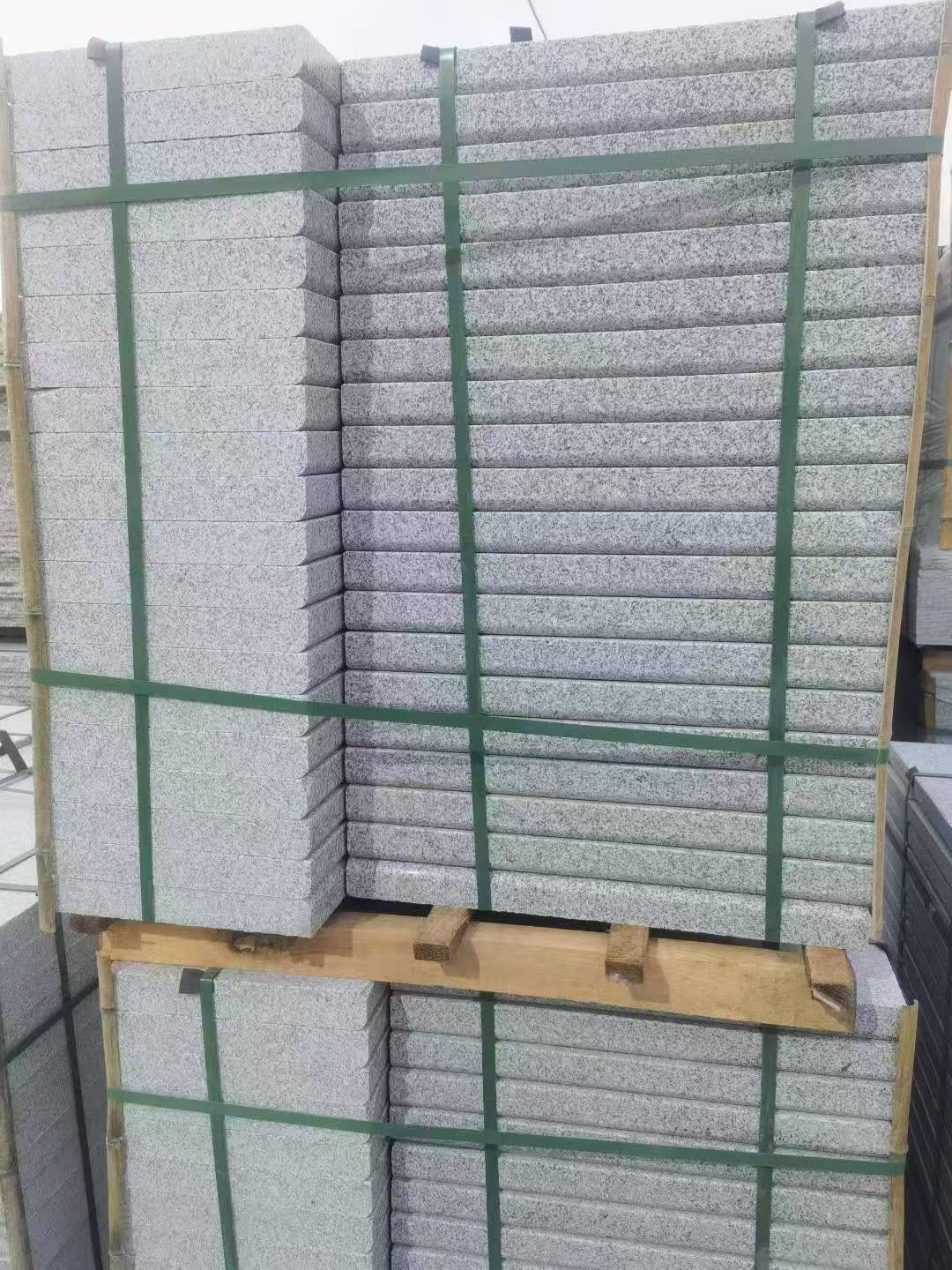 德州 5公分芝麻白，倒斜角，室外楼梯踏步